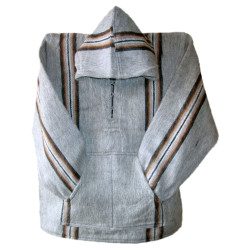 Striped Jacket with Hood