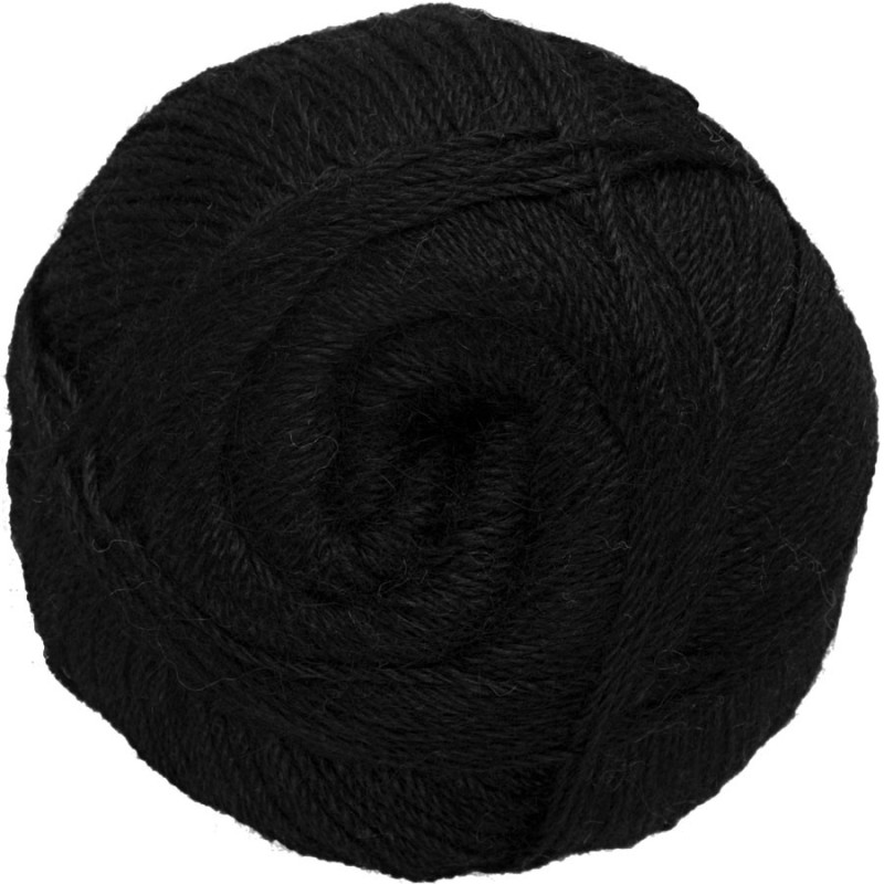 Dyed Black - 100% Alpaca - Fine - 100 gr./ 372 yd.