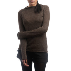 Round neck sweater – 100% suri alpaca fiber
