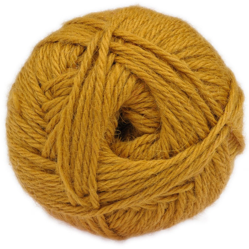 Mustard - Baby llama/Merino wool - Bulky - 100 gr./178 yd.