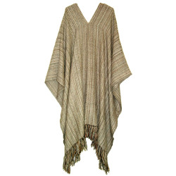 Mottled Andean Poncho - Alpaca Wool