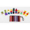 Set of 10 "Super Hero" finger puppets with case