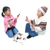 Set of 10 "Super Hero" finger puppets with case