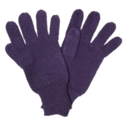 One color gloves - Pure Alpaca Wool