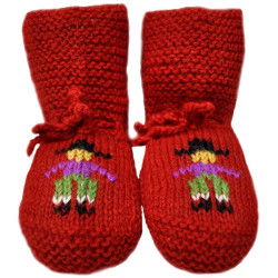 Baby booties "Polko" - Alpaca Wool