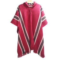 "Illampu" colorful Poncho with Hood