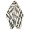 "Huayna" Stripped Poncho with hood - Pure Wool