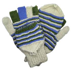 Mitten-Gloves - Hand-knitted - Size M