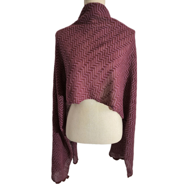 Geometric scarf stole - 100% Alpaca FS