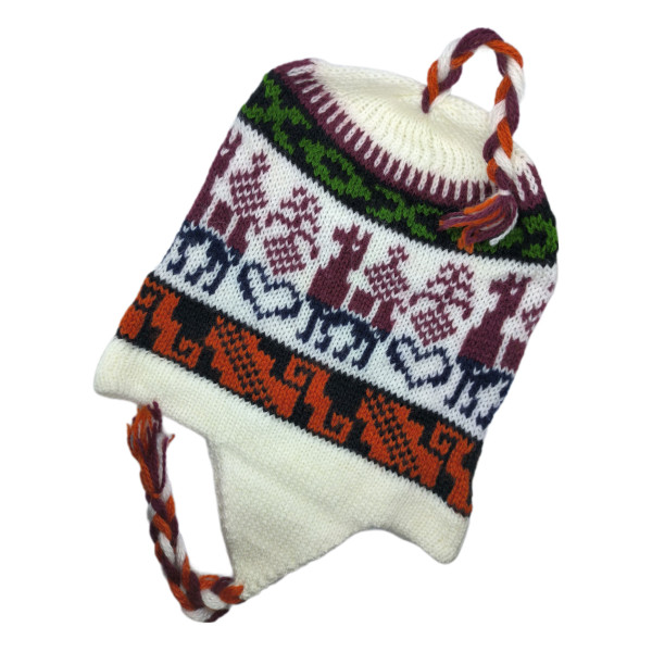Little Llama Colorful Andean Hat