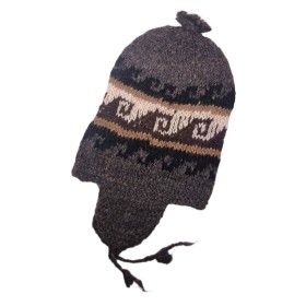 Andean Beanie in Natural Colors - Llama and Alpaca