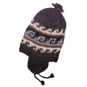 Andean Beanie in Natural Colors - Llama and Alpaca