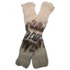 Combed Legwarmers - Natural Llama Wool