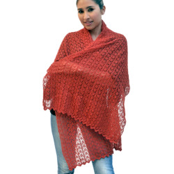 Openwork scarf - Pure Alpaca Wool