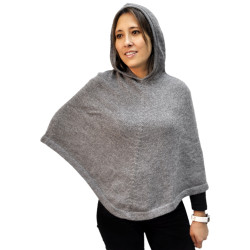Hooded Poncho - Alpaca Wool